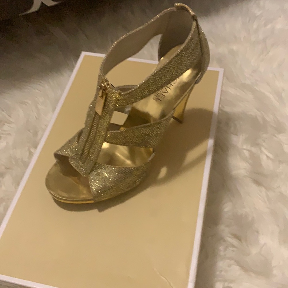 Gold Michael Kors heels